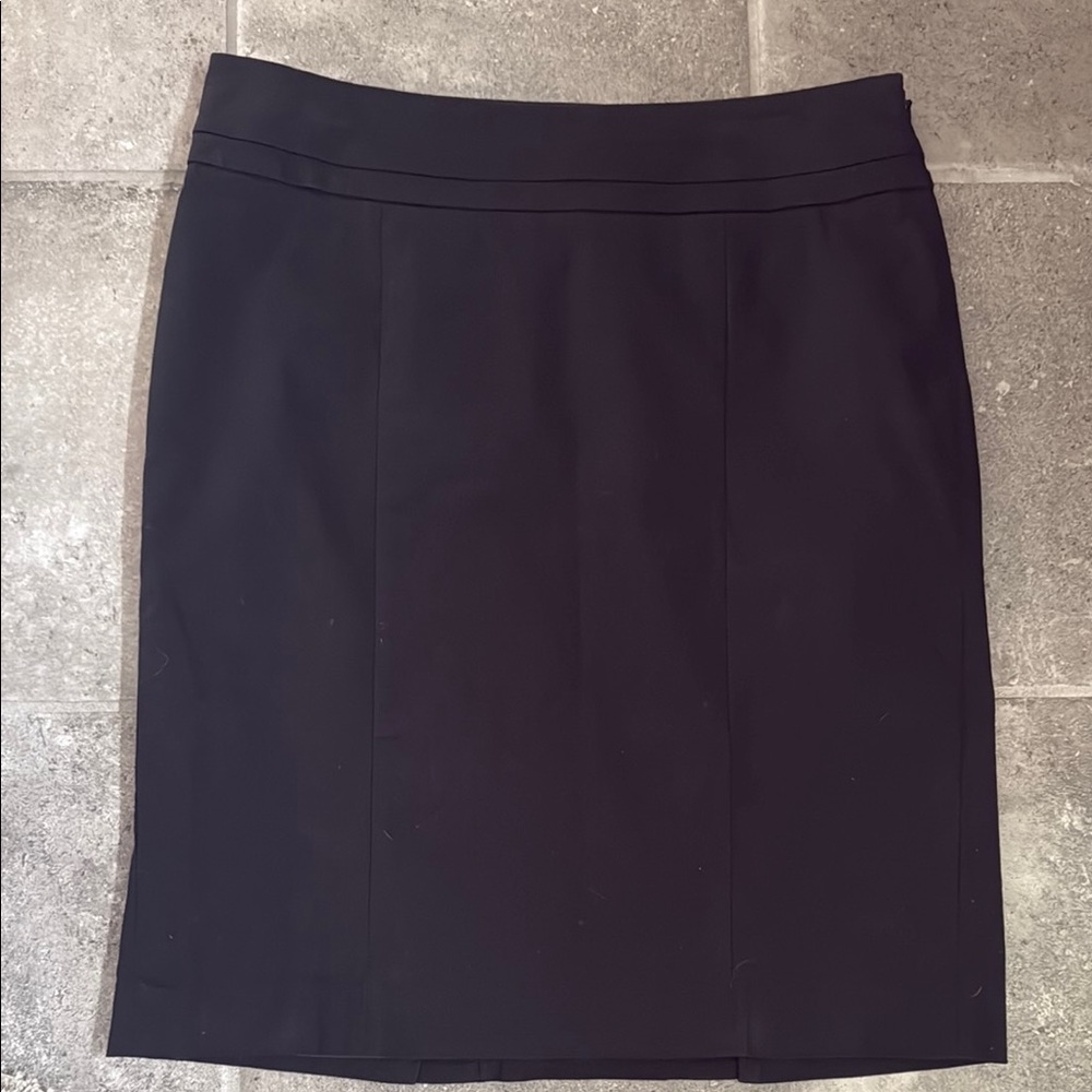 LOFT Gray Mini Pencil Skirt for Work